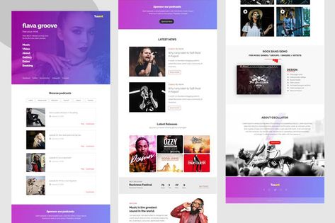 Tusant - a Podcast & Music Email Newsletter Template PSD. Download Email Newsletter Inspiration, Podcast Music, News Letters, Letters Template, Design For Music, Ra Themes, Newsletter Ideas, Newsletter Inspiration, Email Newsletter Template