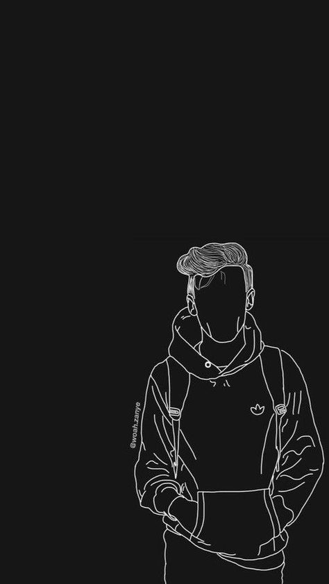 it's like me. | Cute black wallpaper, Black wallpaper, Black and white art drawing 1d Black And White, Black Wallpaper Cool, Cool Black Wallpaper, One Direction Drawings, Tipografi 3d, Line Art Images, Black And White Art Drawing, Joker Wallpapers, Emoji Art