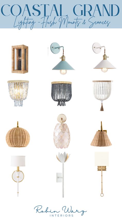 Hamptons Decorating, Coastal Bathroom Lighting, Small Hanging Lights, Coastal Light Fixtures, Master Bath Lighting, Coastal Pendant Lighting, Beach House Lighting, Garden Wall Lights, Coastal Lighting