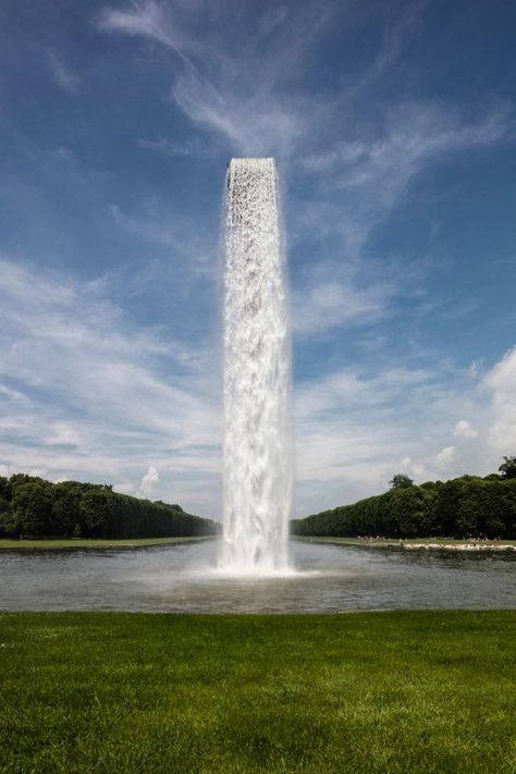 Olafur Eliasson Installs Massive, Man-Made Waterfall at Versailles Waterfall Artwork, Giuseppe Penone, Studio Olafur Eliasson, Water Sculpture, Chateau Versailles, Olafur Eliasson, Jeff Koons, Water Art, Futurism