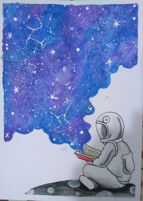 Galaxy Drawings, 달력 디자인, Space Drawings, Galaxy Painting, Galaxy Art, Dessin Adorable, Art And Illustration, Mini Canvas Art, Art Painting Acrylic