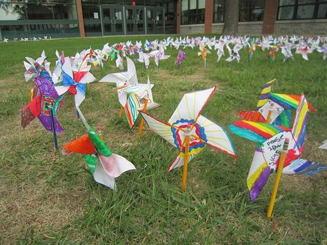 Pinwheels for Peace Pinwheels For Peace, Childcare Ideas, Creative Games, Lesson Planning, Creative Learning, Learn Art, School Counseling, Tree Decor, Childcare