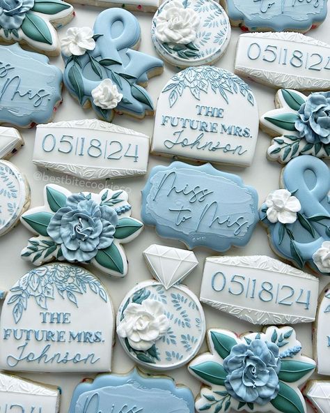 Something blue before I do 💙💍 • • • • #somethingbluebeforetheido #bridalshowercookies #bridalshower #somethingbluecookies #bridetobe… | Instagram Blue And White Bridal Shower Cookies, Something Blue Before I Do Cookies, Something Blue Bridal Shower Cookies, Something Blue Wedding Theme, Blue Bridal Shower Cookies, Something Blue Before I Do Shower Theme, Floral Bridal Shower Cookies, Something Blue Before I Do, Blue Bridal Shower Decorations