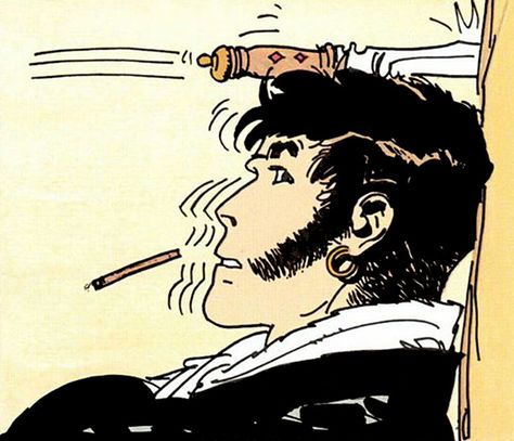 Hugo Pratt - Corto Maltese Muse Board, Hugo Pratt, Lucky Luke, La Art, Fairytale Illustration, Bd Comics, Art Organization, Character Inspo, Comics Art