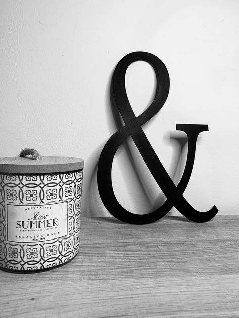 Ampersand & Wall Decoration Interior Deco - Etsy Ampersand Decor, Summer Candle Scents, Viking Symbols, Decoration Originale, Candle Collection, Interior Deco, Biodegradable Products, Interior Decorating, Wall Hanging