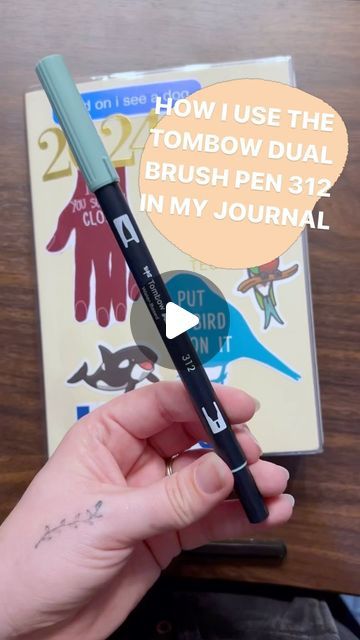 natasha | books & journaling on Instagram: "a fairly new to me pen that i find myself grabbing often! the tombow dual brush pen 312! here’s how i’ve been using it in my hobonichi cousin." Pen Art Animals, Tombow Brush Pen Art, Tombow Brush Pen, Brush Pen Art, Tombow Dual Brush Pen, Tombow Dual Brush, Hobonichi Cousin, Art Animals, Pen Art