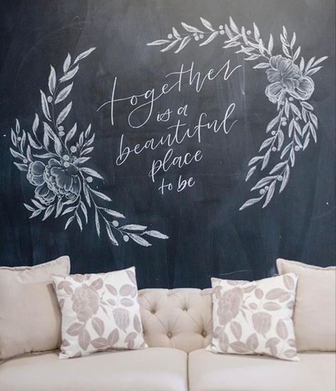 Chalk wall art