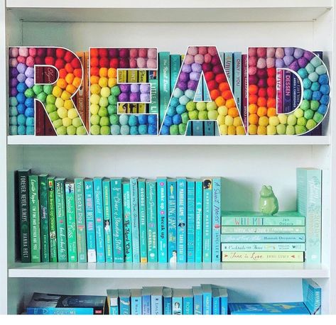 Read Letters, Read Sign, Library Shelves, Library Decor, Small Letters, Letter D, Nursery Signs, Letter Wall, Play Room