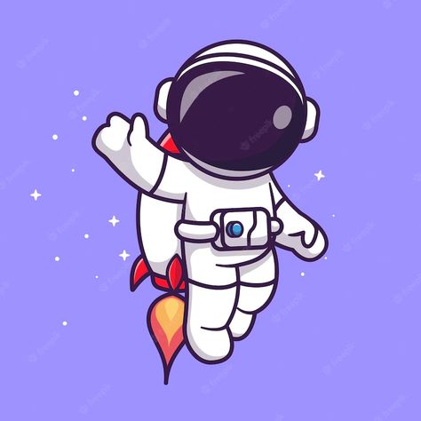 Premium Vector | Cute astronaut flying with rocket in space cartoon vector icon illustration. science technology icon Space Cartoon Drawing, Space Rocket Drawing, Holding Moon, Rocket Cartoon, Space Cartoon, Astronaut Drawing, Star Cartoon, Illustration Science, Astronaut Illustration