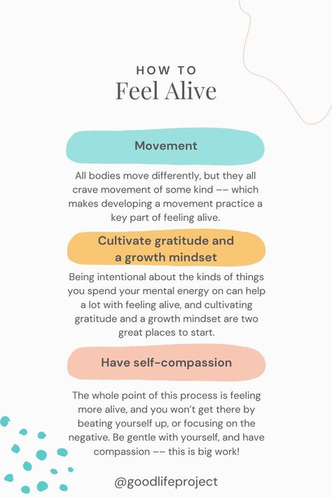 Feel Alive Again, Feeling Alive, Sleeping At Last, Mental Energy, Be Gentle With Yourself, Happy Words, Self Compassion, Good Life, How To Better Yourself