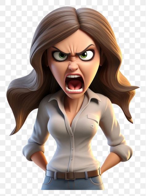 Angry Woman Art, Angry Cartoon Face, Angry Character, Angry Faces, Stylized Face, Angry Woman, Angry Cartoon, Illustration Face, Angry Person