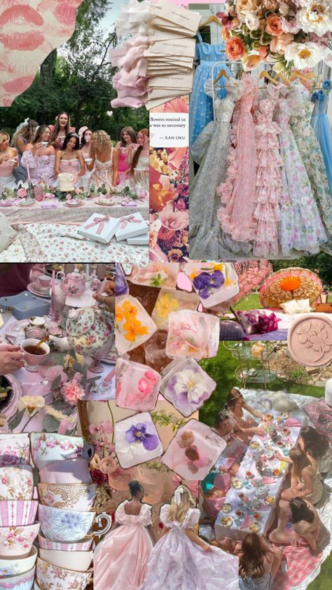 Sweet 16 Tea Party, Outdoor Tea Party, Outdoor Tea Parties, Spring Tea Party, Sweet Sixteen Birthday Party Ideas, Fairy Tea Parties, Princess Tea Party, Princess Theme Party, Garden Party Birthday