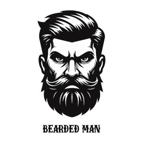 Bearded man | Premium Vector #Freepik #vector #men #beard #bearded #barber