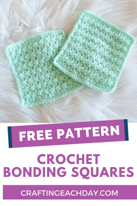 Use this free pattern to make crochet bonding squares for preemie babies. Donate a pair to your local NICU or charity of your choice. Make a pair of squares so that mom and baby can each have a square when mom cannot be with her baby. The squares help preemie babies learn their mother's scent when they cannot be together. Crochet Bonding Squares, Crochet Micro Preemie Hats Free Pattern, Crochet Bonding Squares Free Pattern, Micro Preemie Crochet Patterns Free, Nicu Crochet Patterns, Crochet Preemie Patterns Free Nicu, Crochet Preemie Blanket Patterns Free, Crochet For Charity Patterns, Preemie Crochet Patterns Free