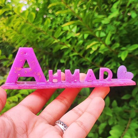 Resin name stand for Ahmad😍😍😍😍 Dm to order yours Resin Name Stand, Quick Saves