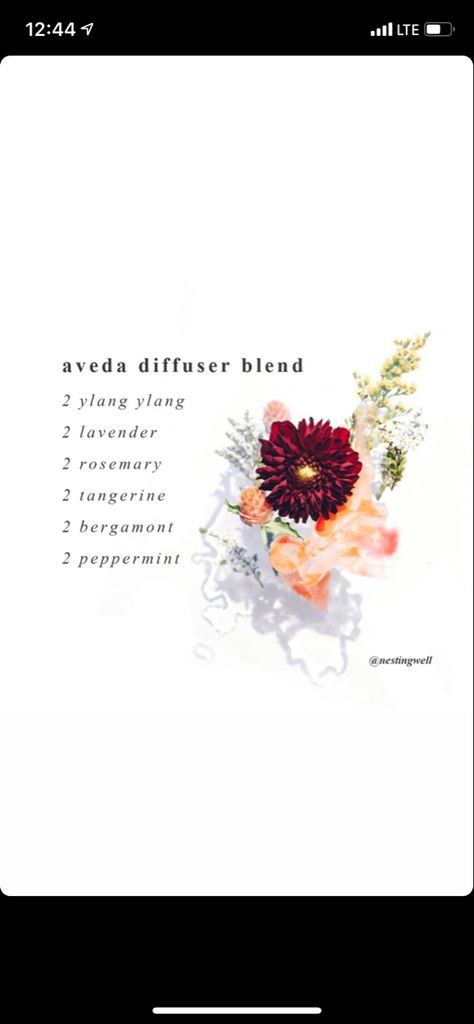 Aveda Essential Oil Recipe, Aveda Spa, Spa Recipes, Essential Oil Diffuser Blends Recipes, Young Living Essential Oils Recipes, Essential Oil Diffuser Blends, Oil Diffuser Blends, Diffuser Blends, Essential Oil Recipes