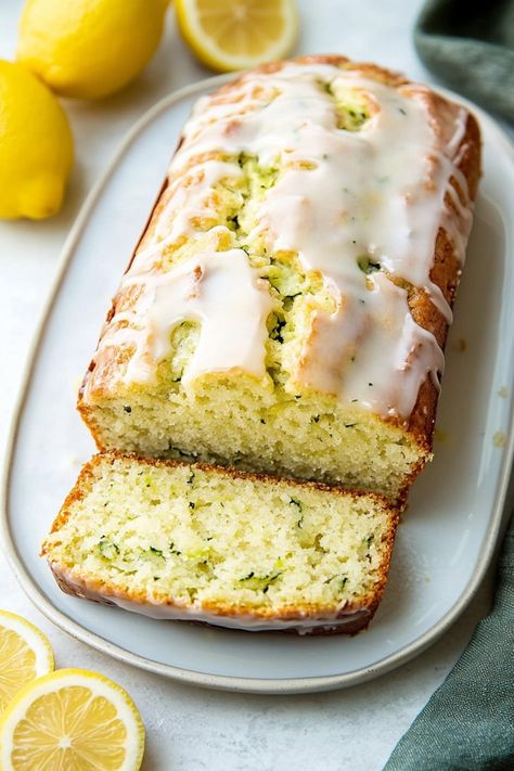 Lemon Zucchini Bread Recipe - Insanely Good Zucchini Lemon Bread, Lemon Zucchini Bread Recipe, Lemon Bread Recipes, Lemon Zucchini Bread, Lemon Zucchini, Zucchini Bread Recipe, Lemon Bread, Lemon Loaf, Zucchini Bread Recipes