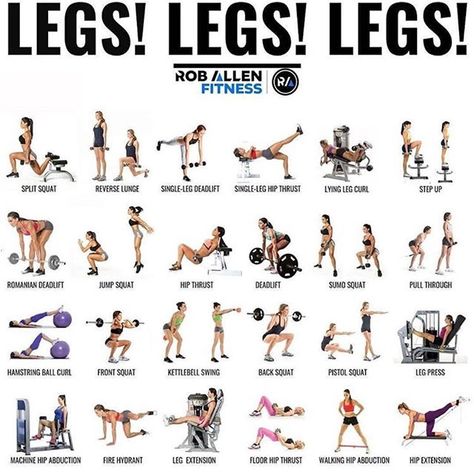 Legs! Legs! Legs! - Health & Fitness Tip of the Day   Rob Allen Fitness #fitness #fitnessmotivation #fitnesslife #healthylife #health #healthy #nutrition #fitnessfreaks #allfitpics #igfitfam Lean Legs, Inner Leg Workout, Fitness Studio Training, Leg Workouts Gym, Best Leg Workout, Gym Antrenmanları, Leg Day Workouts, Trening Fitness, Strong Legs