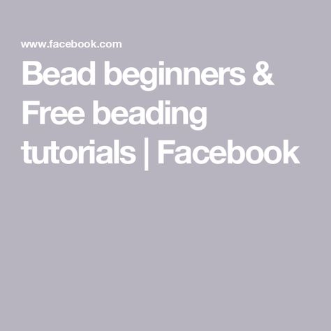 Bead beginners & Free beading tutorials | Facebook Bead Weaving Patterns Free, Seed Bead Patterns Free, Free Beading Tutorials, Beaded Jewelry Pattern, Native American Beadwork Patterns, Native Beading Patterns, Bead Weaving Tutorials, Beading Patterns Free, Seed Bead Patterns