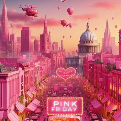 Mariah Carey House, Nicki Minaj Wallpaper, Nicki Minaj Pink Friday, Art Deco Nails, Pink Wallpaper Girly, Desktop Design, Pink City, Pink Friday, Pink Vibes