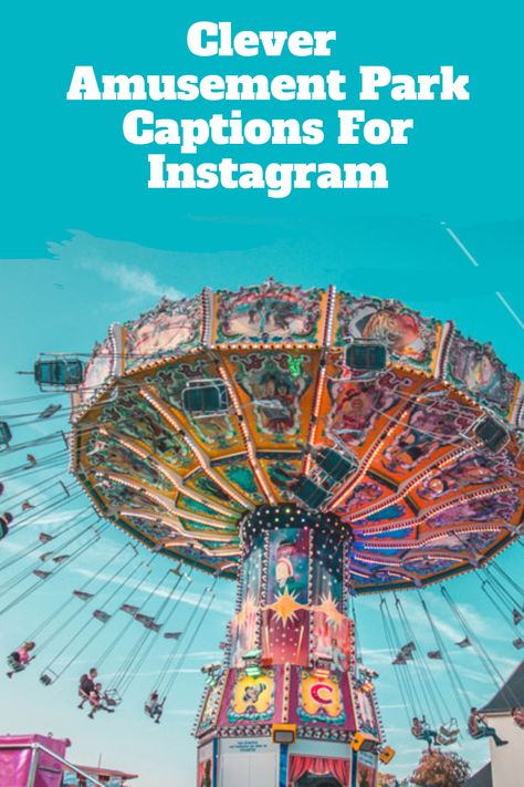 Looking for some fun and creative amusement park-themed Instagram captions? 🎡✨ Check out our collection of clever captions that'll make your post standout! #instagramcaptions Caption For Park Pictures, Amusement Park Captions, Amusement Park Quotes, Ferris Wheel Captions For Instagram, Theme Park Captions Instagram, Theme Park Aesthetic, Amusement Park Aesthetic, Park Quotes, Cedar Point Amusement Park