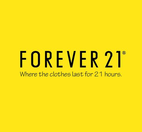 Forever 21 | 19 Honest Company Slogans Forever 21 Logo, Forever 21 Gift Card, Honest Company, Company Slogans, Brand Me, Love To Shop, 로고 디자인, Teen Fashion, Clothing Store