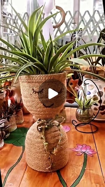 itsy_bitsy_23 on February 21, 2024: "Turning waste into wonder! 🌿🌸✨ This stunning tree pot, crafted from recycled plastic bottles and adorned with intricately woven jute rope, is the epitome of eco-friendly elegance. Perfect for adding a touch of artistry to any space. . . . 📌Credit: N/A please DM for credit or removal . . . 📌 Follow me for more: ➡️ @itsy_bitsy_23 ➡️ @itsy_bitsy_23 ➡️ @itsy_bitsy_23 . . . . #RecycledArt #EcoFriendlyDecor #HandmadeHome #BalconyGarden #SustainableLiving #Upc Waste Plastic Bottle Craft, Best From Waste Ideas Diy, Art N Craft Creative, Waste Out Of Best Ideas Creative, Recycled Pots For Plants, Best Out Of Waste Ideas Creative Useful, Recycled Crafts Useful Creative, Planter Diy Ideas, Best From Waste Ideas