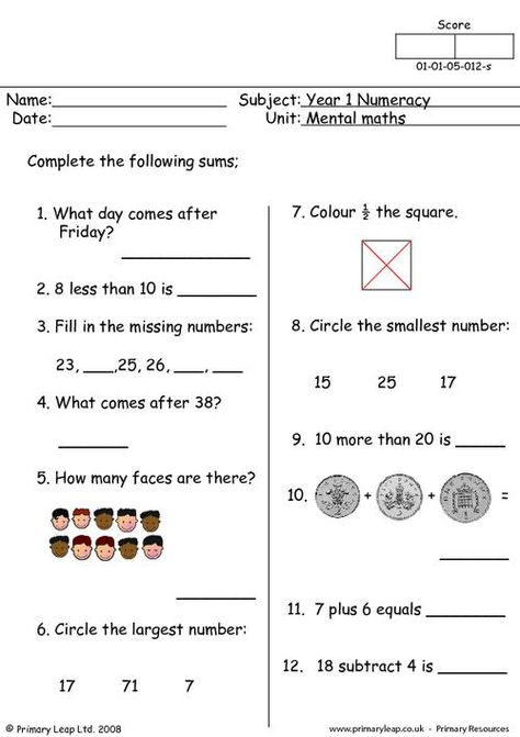 Ks1 Maths Worksheets, Math Quizzes, Maths Worksheet, Mental Maths Worksheets, Mental Maths, Math Olympiad, Math Practice Worksheets, Maths Worksheets, Maths Exam