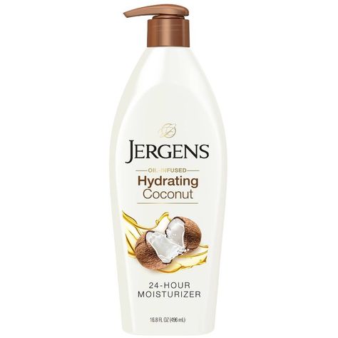 Jergens Hyrdating Coconut Hand And Body Lotion For Dry Skin, Dermatologist Tested - 16.8 Fl Oz : Target Coconut Body Lotion, Coconut Lotion, Firming Body Lotion, Tropical Fragrance, Best Lotion, Extra Dry Skin, Dry Skin Body, Lotion For Dry Skin, Body Moisturizers