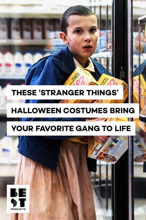 These Iconic 'Stranger Things' Outfits Make the Best Halloween Costumes bestproductscom Stranger Things Halloween Costume, Stranger Things Cosplay, Stranger Things Outfit, Stranger Things Costume, Stranger Things Halloween, The Best Halloween Costumes, Stranger Things Quote