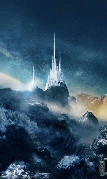 Ice Castle, Build A Snowman, Fantasy City, Fantasy Castle, Fantasy Setting, Fantasy Places, Matte Painting, Fantasy Art Landscapes, Fantasy Concept Art