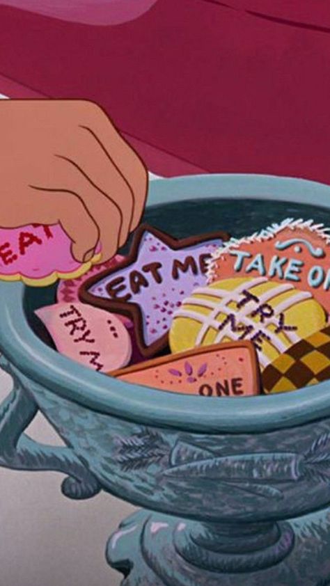 Pink River, Alice In Wonderland Aesthetic, Eat Me, Alice In Wonderland Party, Old Disney, Pinturas Disney, Disney Aesthetic, Disney Alice, Wonderland Party