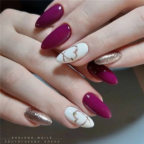 10+ Happy Valentines Day Nails To Try – OSTTY Valentine Nails, Nagellack Trends, Valentine Nail Art, February Nails, Fancy Nails Designs, Nail Designs Valentines, Nail Art Designs Diy, Pretty Nail Art Designs, Nail Art Designs Videos