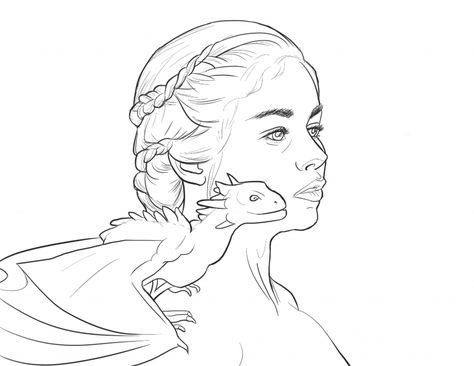 Game Of Thrones Coloring Pages, Game Of Thrones Drawing Sketches, Game Of Thrones Art Sketches, Game Of Thrones Sketches, Daenerys Targaryen Drawing, Got Drawing, Daenerys Targaryen Tattoo, Game Of Thrones Cartoon, Game Of Thrones Drawings