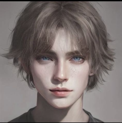 Artbreeder Male Long Hair, Hunter Eyes Vs Prey Eyes, Artbreeder Boy Blonde, Art Breeder Boy, Artbreeder Boy, Art Breeder, Models To Draw, Boys Long Hairstyles, Digital Portrait Art