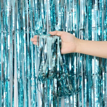 Party Tassel Garland, Foil Curtain, Bachelorette Party Supplies, Curtain Backdrops, Curtain Fringe, Wedding Shower Decorations, Tassel Curtains, Adult Birthday Party, Under The Sea Party