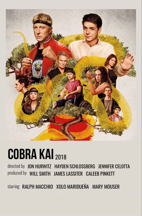 Cobra Kai Minimalist Poster, Cobra Kai Polaroid Poster, Cobra Kai Movie Poster, Cobra Kai Characters, Cobra Kai Poster, Cobra Kai Aesthetic, Cobra Kai Wallpaper, Movie Character Posters, Cobra Kai Dojo