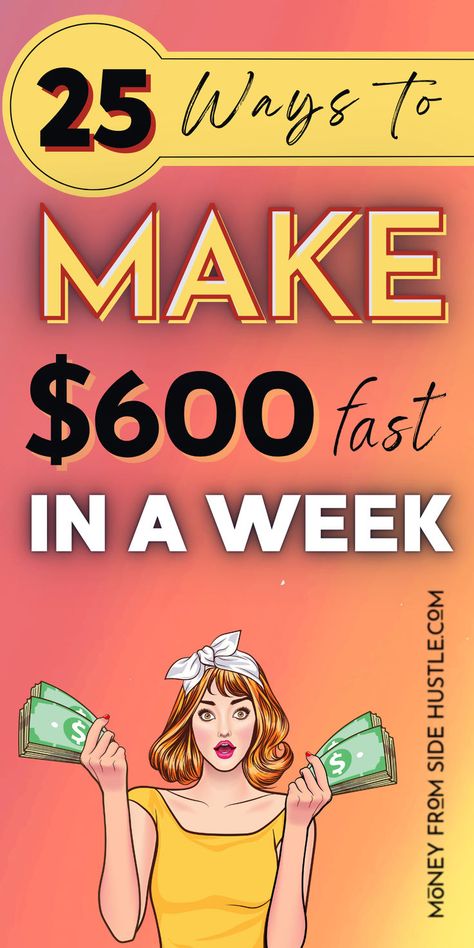 How Make Money Fast and Now ($600 In A Week) How To Make Extra Money Fast, How To Earn Passive Income, Legit Passive Income, Easy Extra Income, How To Earn Extra Income, Best Ways To Earn Money From Home, Making Extra Money On The Side, Passive Income For Beginners, How To Earn More Money