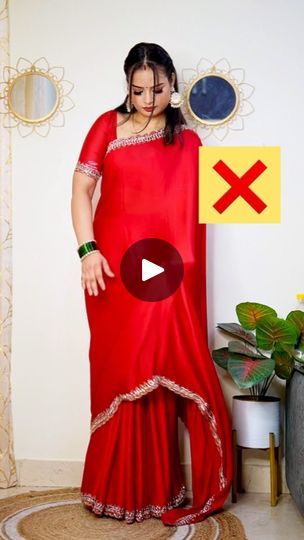 Open Pallu Saree Style, Saree Styles, Beautiful Saree, Saree, Clothes