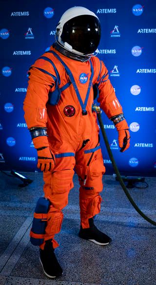 Orion Suit Equipped to Expect the Unexpected on Artemis Missions | NASA Artemis Space Suit, Orange Space Suit, Nasa Suit, Forensic, Astronaut Space Suit, Nasa Space Suit, Nasa Space Station, Nasa Visions Of The Future, Orion Spacecraft