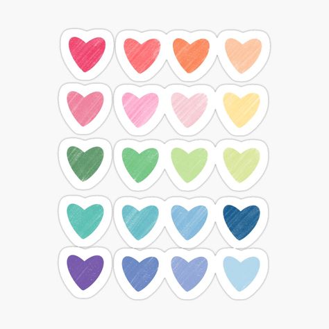 Fun Stickers Printable, Preppy Stickers Aesthetic, Cool Stickers Aesthetic, Sticker Heart, Preppy Stickers, Homemade Stickers, Cute Laptop Stickers, Stickers Aesthetic, Scrapbook Stickers Printable