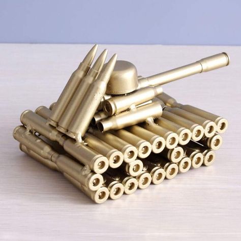 Singeek Bullet Shell Casing Shaped Army Tank Metal Sculpture,Great Decorative Artwork Model Gift for Home,Study Room Decorations (95 Tank) Home Study Room, Home Study Rooms, Army Tank, Bullet Art, Bullet Shell, Bullet Casing, Home Study, Military Gifts, Tanks Military