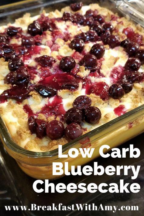 Summer time means Blueberry Cheesecake in our family. Extra blueberries in the freezer after spring picking? Perfect use for some of them in this cheesecake! www.BreakfastWithAmy.com #LowCarb #Cheesecake #KetoCheeseCake #LCHF #BreakfastWithAmy Peanut Butter Chocolate Chip Cookies Recipe, Liquid Caramel, Keto Cheesecakes, Low Carb Blueberry, Crab Food, Low Carb Cheesecake, Peanut Butter Chocolate Chip Cookies, Best Food Recipes, Crab Recipes