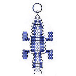 Free Craft Project Instructions - Craft Patterns - Craft Instructions - Free Craft Patterns Keyring Craft, Beaded Animals, Beaded Keychains, Craft Patterns, Free Pattern, Craft Projects, Chain, Pattern