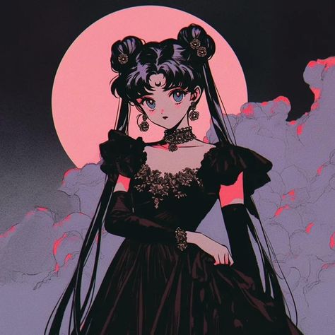 Goth Sailor Moon, Sailor Moon Halloween, Anime Moon, Sailor Moon Tattoo, Sailor Moon Fan Art, Sailor Moon Usagi, Sailor Moon Wallpaper, Sailor Moon Art, Geek Art