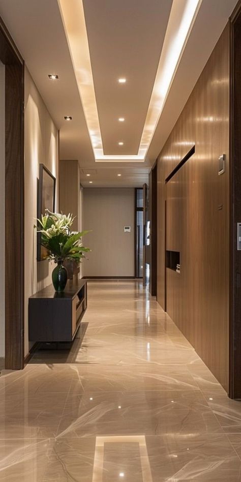 Corridor Design, Home Hall Design, Interior Design Your Home, Hallway Design, Luxury House Interior Design, Dream Apartment Decor, Hall Design, Home Building Design, Luxury Homes Dream Houses