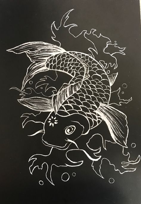 Scratch Art Koi Fish ❤️ #art #koifish #koi #scratchboard #scratchart Scratch Board Ideas, Black Scratch Paper Art, Scratchboard Art Ideas, Scratch Board Art, Scratch Art Ideas, Scratch Paper Art, Koi Fish Art, Abandonment Issues, Scratchboard Art