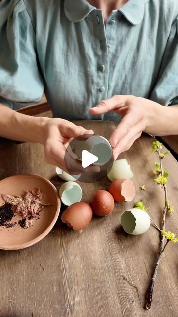 Briana Bosch on Instagram: "I made this spring centerpiece from a basket and some eggshells filled with wheatgrass (they are very simple, just fill with dirt, top with some wheat or oat grass seeds, water and put under lights or in a sunny window about 1 week before), and the wheatgrass pads we use to fill our Easter baskets! These adorable carved wooden bunnies peek out from the grasses and we tucked some blossoming branches around—no flowers blooming here yet but this brings a perfect bit of spring to the table! The chickens love eating the grass when we are done. 

Wishing everyone a beautiful spring weekend of peace and joy, no matter what you’re up to! We have so many seeds to start over here, my favorite time of year!

#spring #centerpiece #cottage #cottagecore #garden #sustainable" Garden Sustainable, Wooden Bunnies, Cottagecore Garden, We Are Done, Sunny Window, Spring Centerpiece, Peace And Joy, Flowers Blooming, Wheat Grass