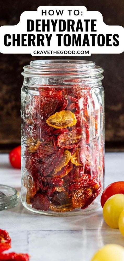 Canning Dehydrated Tomatoes, Drying Cherry Tomatoes In Dehydrator, What To Do With Cherry Tomatoes Canning, Dehydrated Cherry Tomatoes Recipes, How To Dehydrate Cherry Tomatoes, Ways To Preserve Cherry Tomatoes, Dehydrating Cherry Tomatoes, Preserving Cherry Tomato Recipes, How To Can Cherry Tomatoes