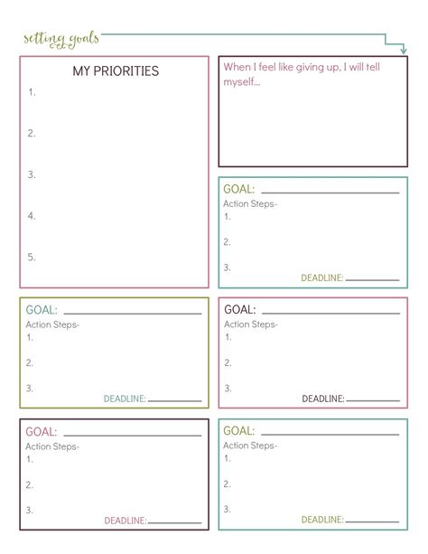 10 Best Goal Setting Worksheets — Free Printable Goal-Setting Worksheets Goal Worksheet, Free Goal Printables, Goal Sheet, Digital Bullet Journal, Goals Worksheet, Goal Setting Worksheet, Goal Planning, Set Goals, School Time